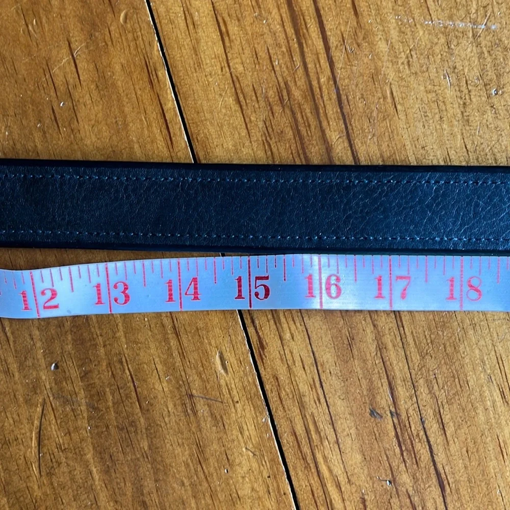 Polo Ralph Lauren Italian Black Leather Belt Sz 42